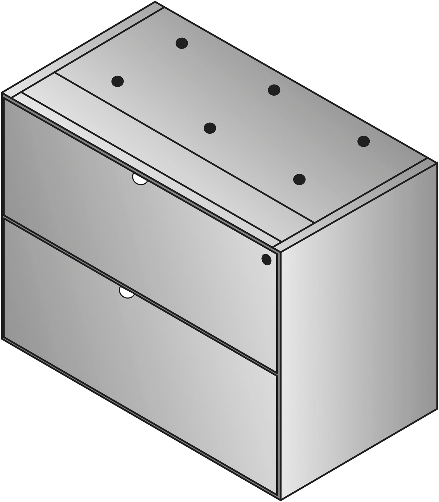 Kenwood Lateral File Credenza Pedestal