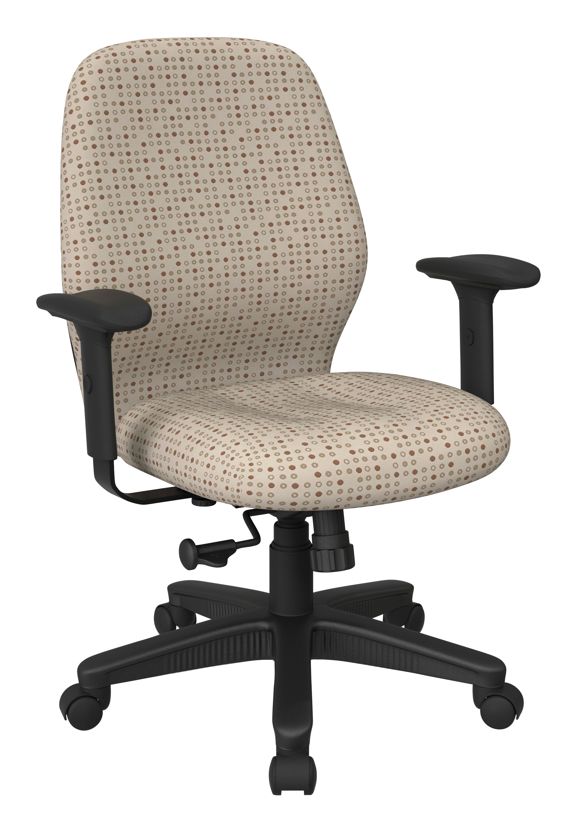 Mid Back 2-to-1 synchro Tilt Chair with 2 -Way Adjustable Soft padded Arms