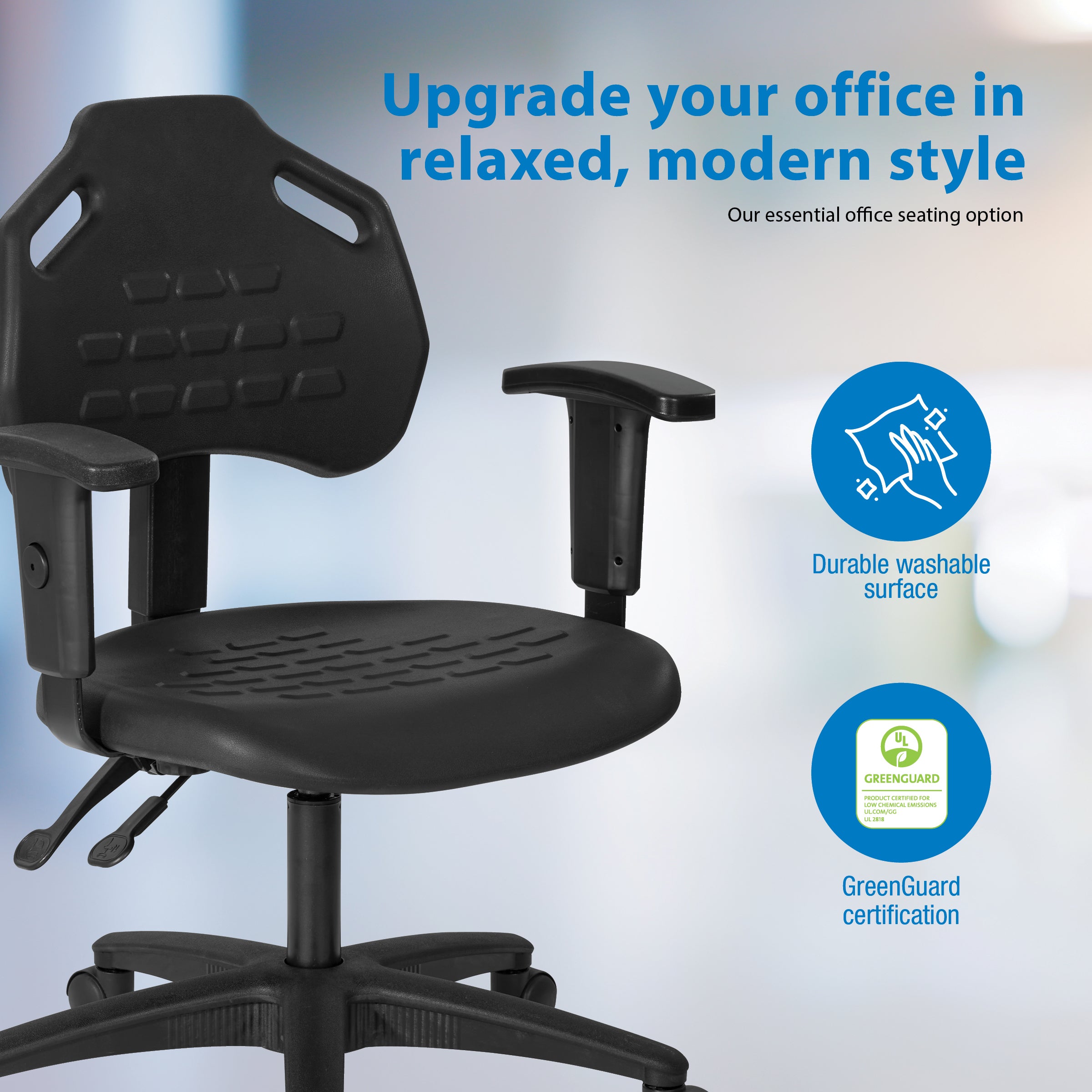 Self-Skinned Urethane Task Chair