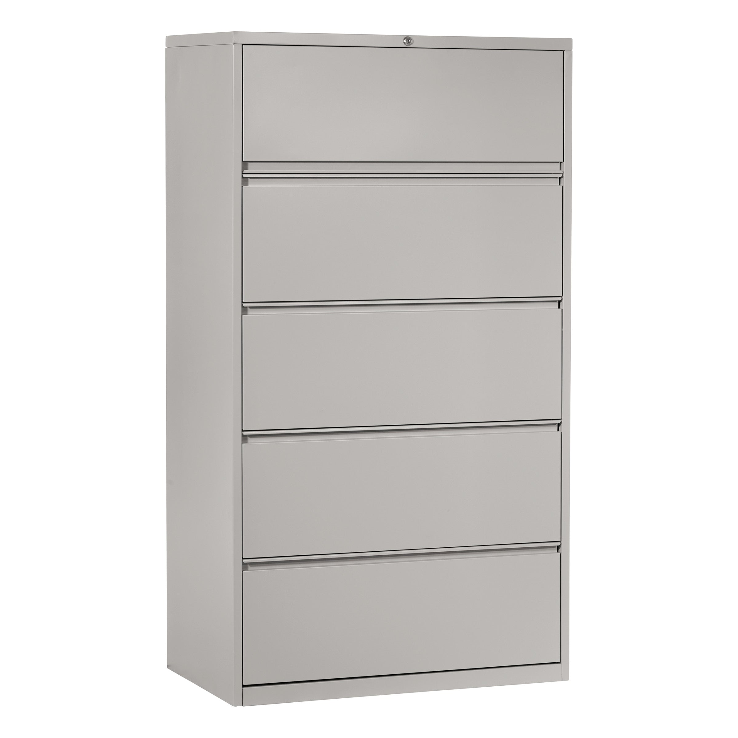36" Wide 5 Drawer Lateral File With Core-Removeable Lock & Adjustable Glides