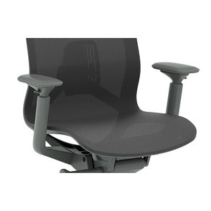 N9NE Atlas II Mid-Back Mesh Chair, Dark Gray (9811)