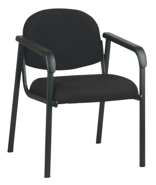 Designer Plastic Visitor Chair with Shell Back