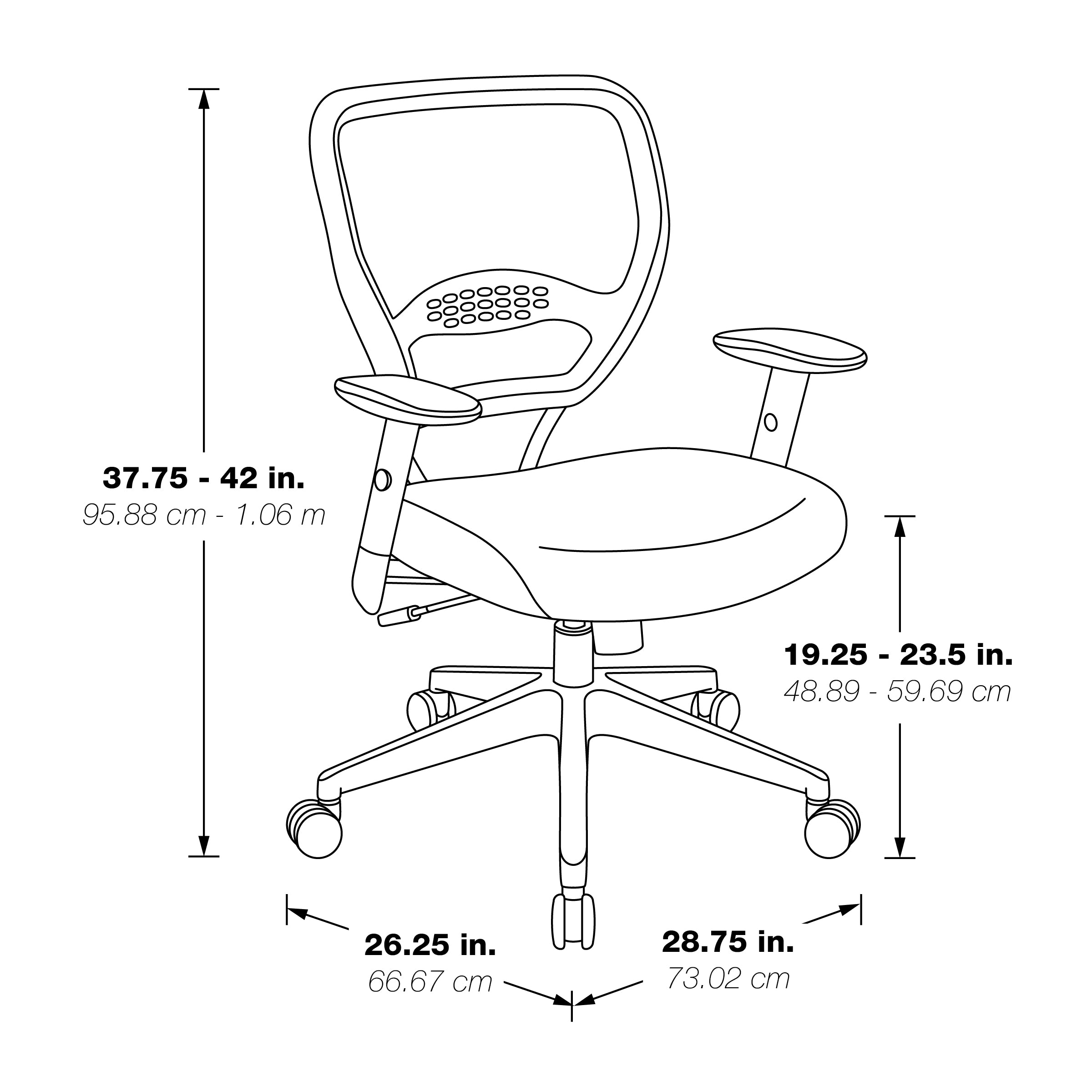 Professional Dark AirGrid® Managers Chair