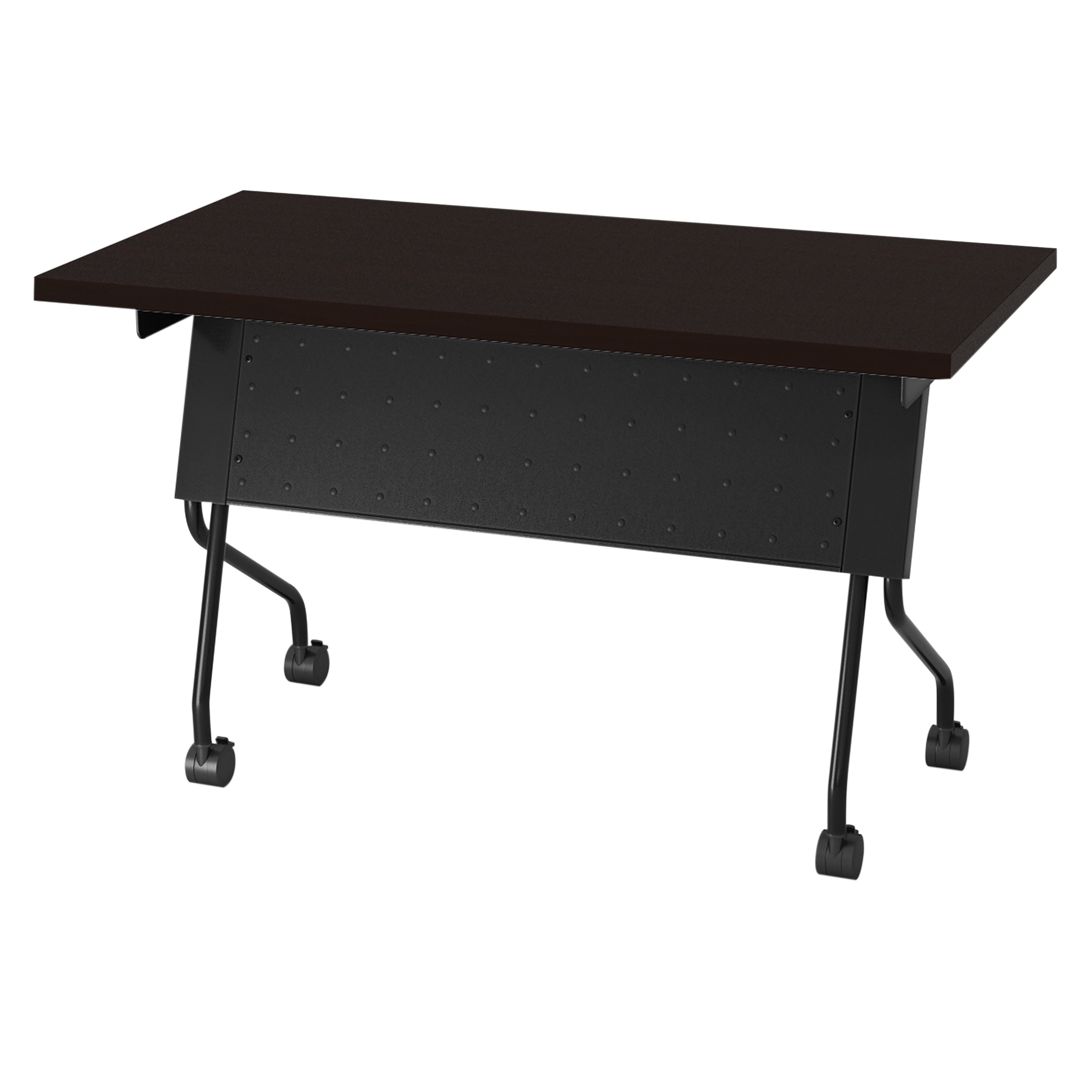 4' Black Frame With Espresso Top