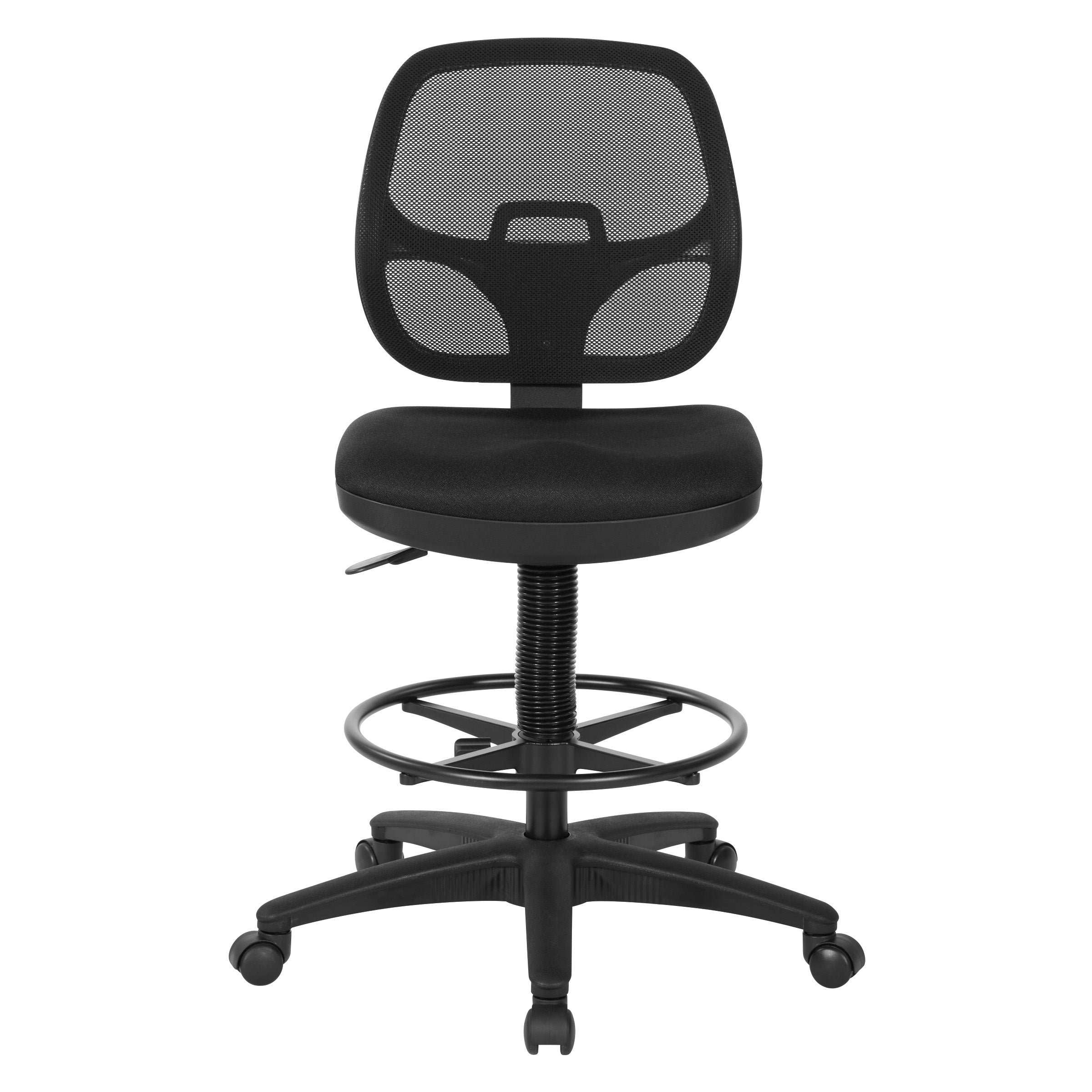 Deluxe Mesh Back Drafting Chair with 18" Diameter Foot ring
