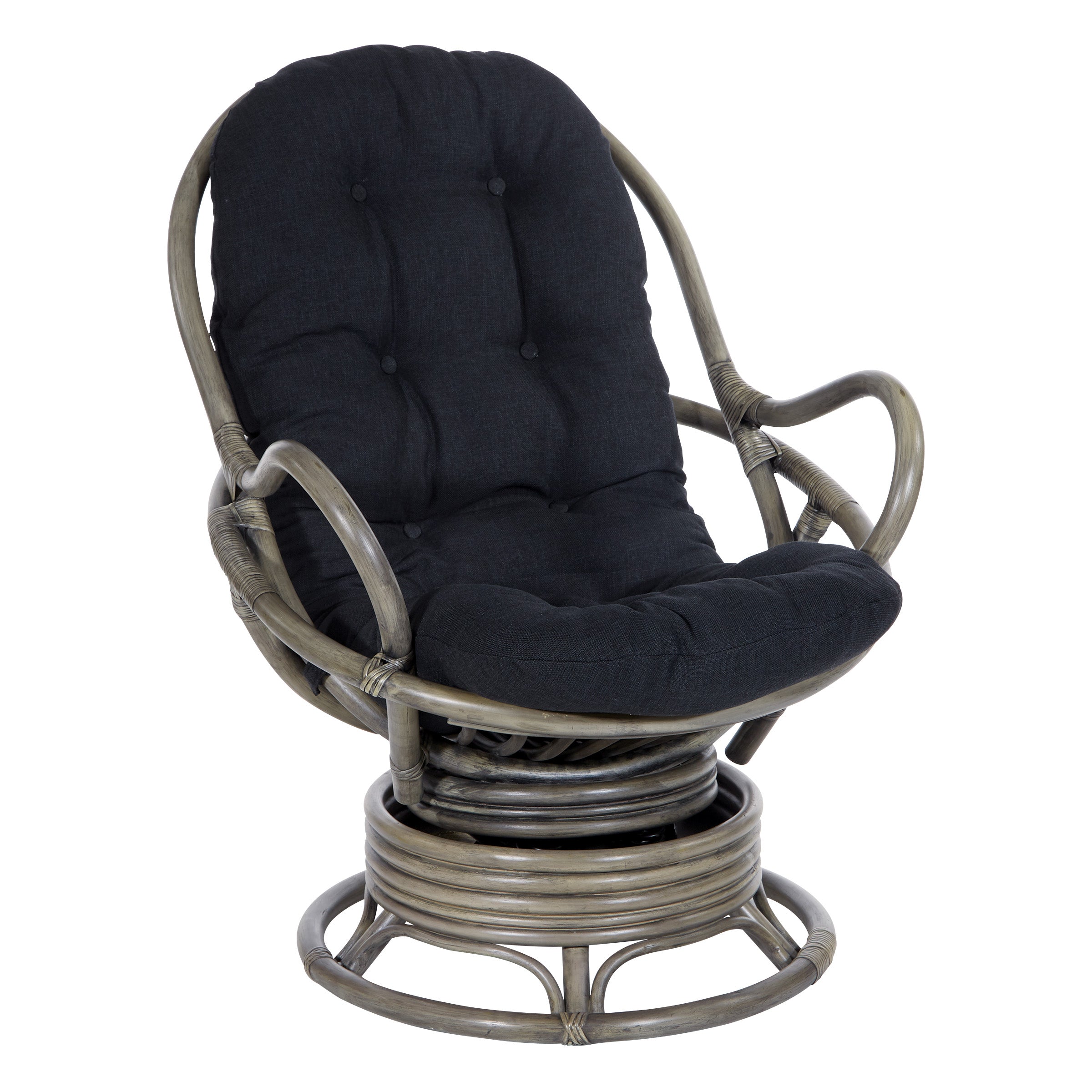 Tahiti Rattan Swivel Rocker