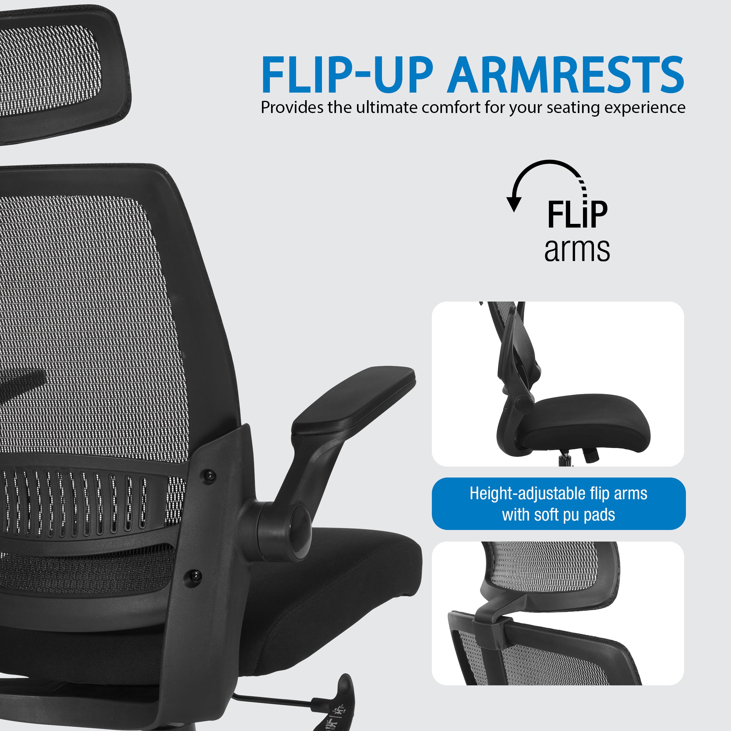 Mesh Back Manager's Chair/Headrest