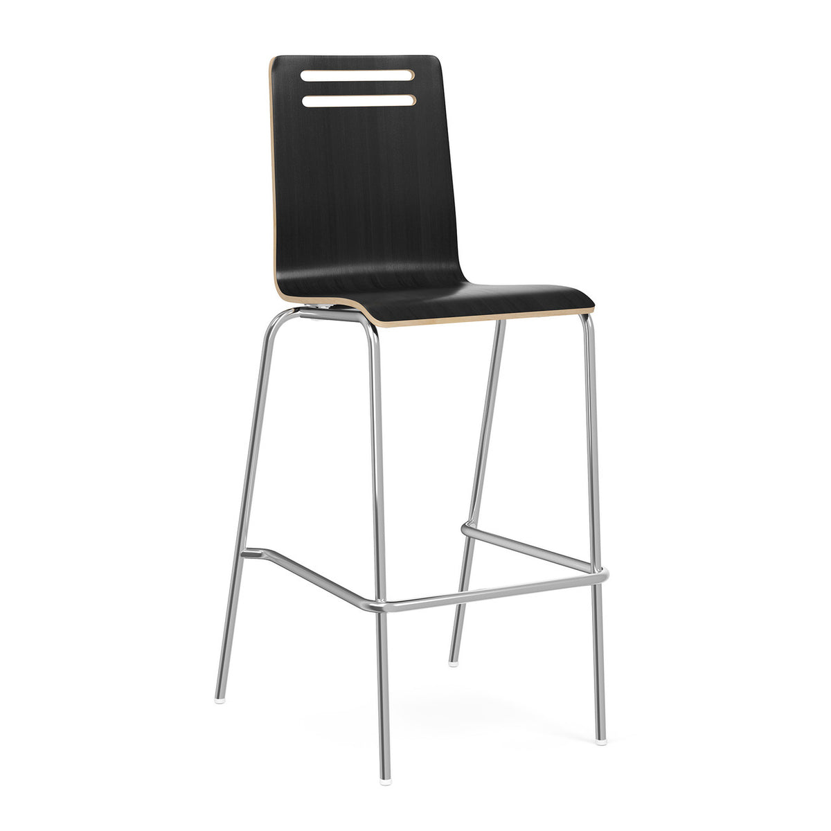 OfficeSource Rowan Square Bentwood Bar Height Café Stool - Set of 2 (OSST7005)