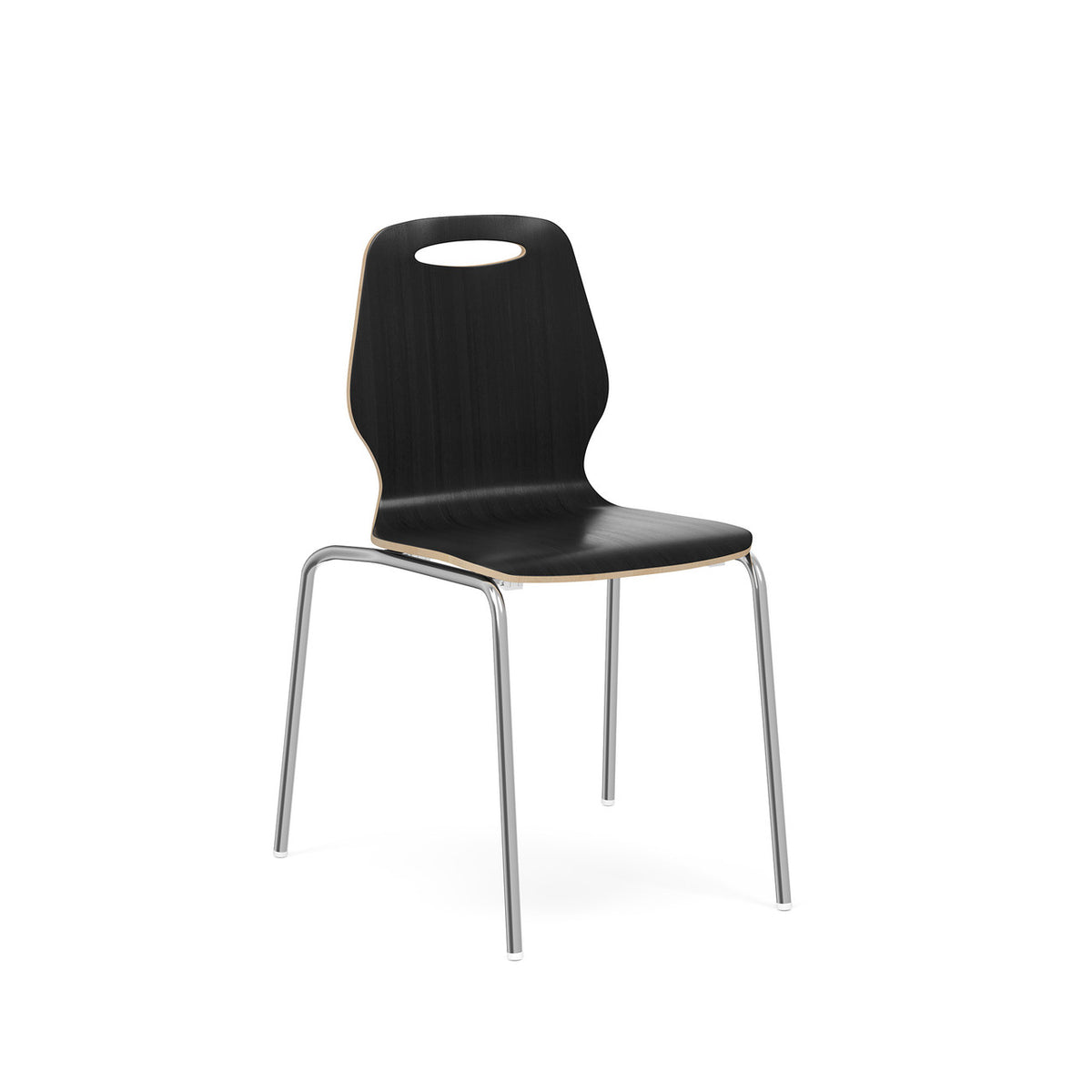 OfficeSource Shay Hourglass Bentwood Standard Height Café Chair - Set of 2 (OSSN6004)