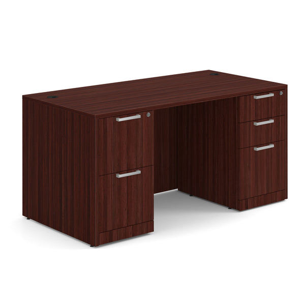 OfficeSource OS Laminate Double Full Pedestal Desk - 60" x 30" (DBLFDOS103)
