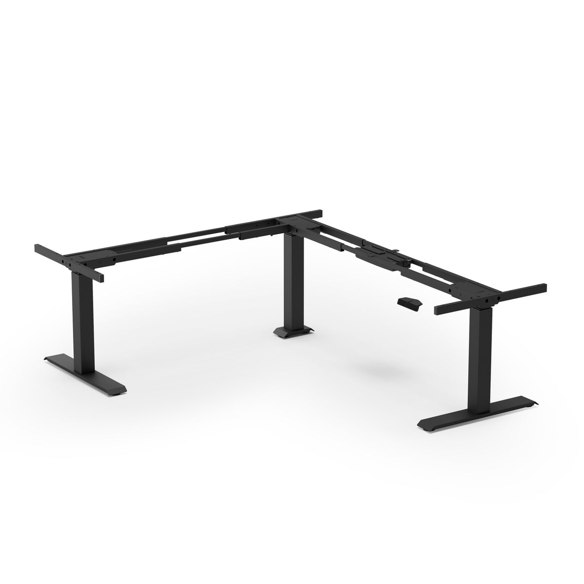 OfficeSource Quick Install 3-Stage Deluxe Tri Motor Electric Height Adjustable Base (OSHA2009)