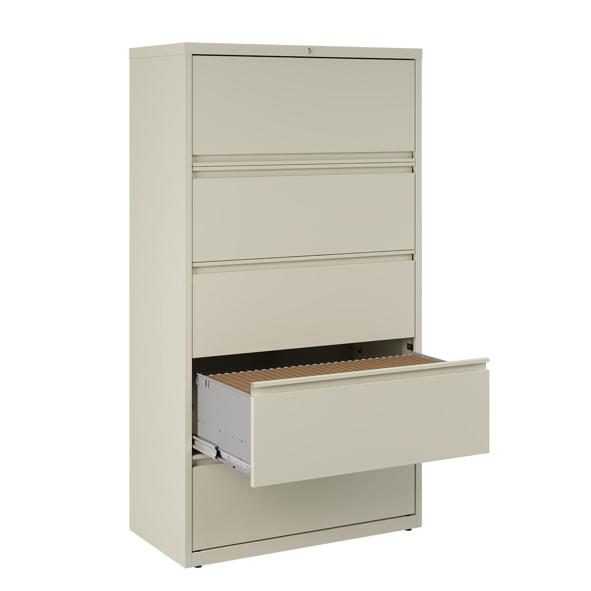 OfficeSource Steel Lateral File Collection 5 Drawer Lateral File Cabinet, 36" Wide (OS5LTDRW36)