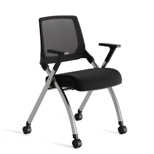 OfficeSource Vista Flex-Back Nesting Chair - Set of 2 (OSSN6503FBK)