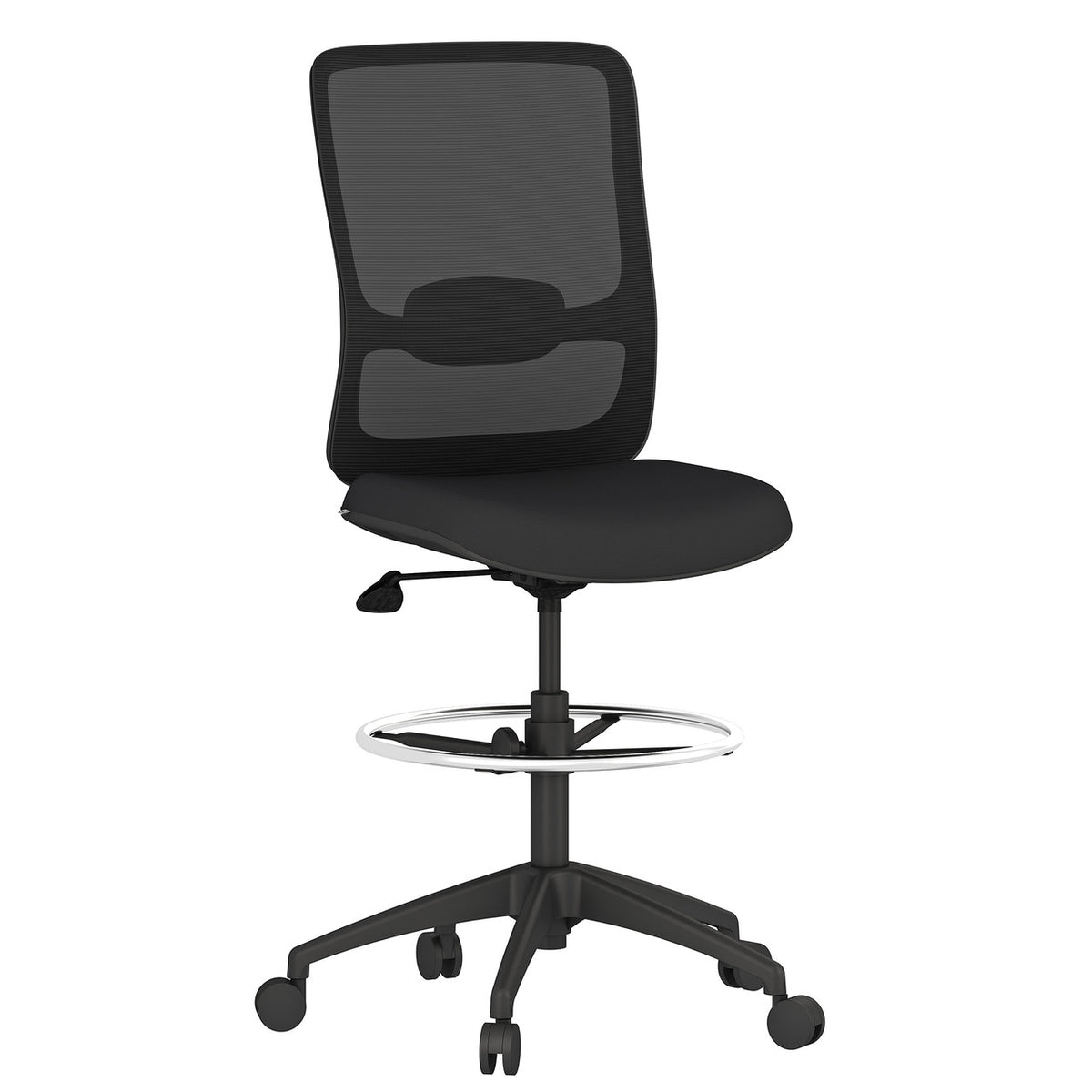 OfficeSource Orion Armless Mesh Back Task Stool (OSST7009BK)