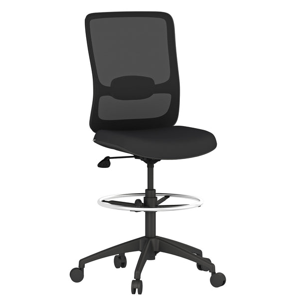 OfficeSource Orion Armless Mesh Back Task Stool (OSST7009BK)
