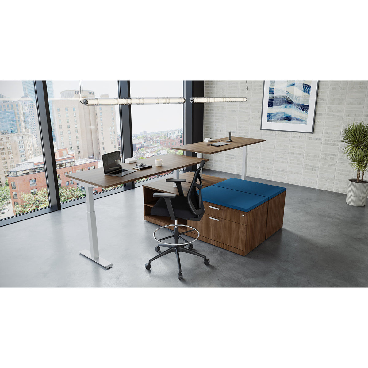 OfficeSource OS Height Adjustable Desks Typical #OSTYP376