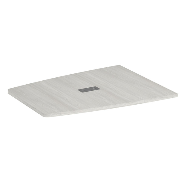 OfficeSource Conference/Multi-Purpose Tables Half Boat Shape Top - Requires Base - 60.5" (OS237THALF)