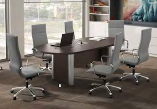 Pacific Laminate Racetrack Conference Table – view 1