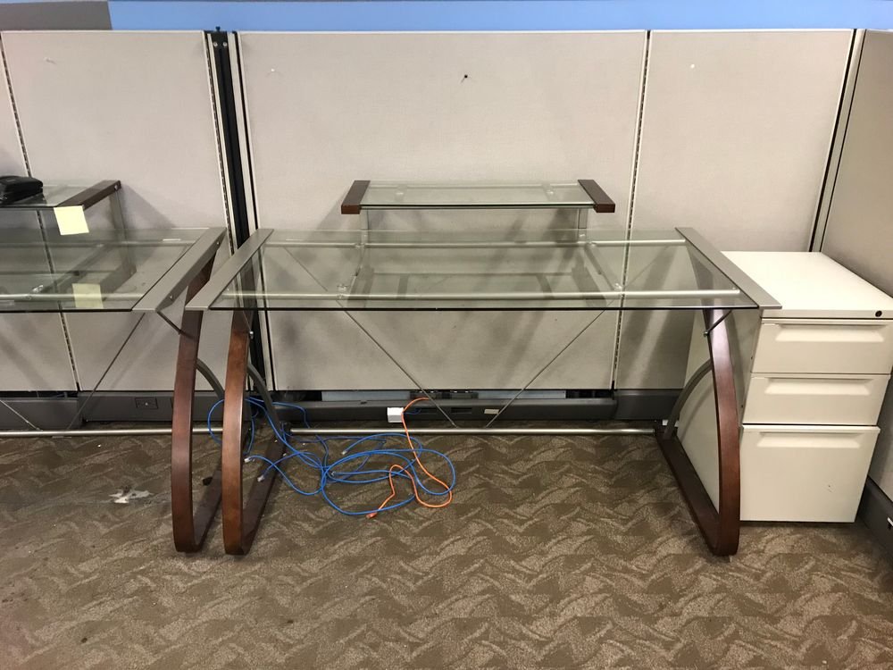 Pre Owned Glass Desk – view 1