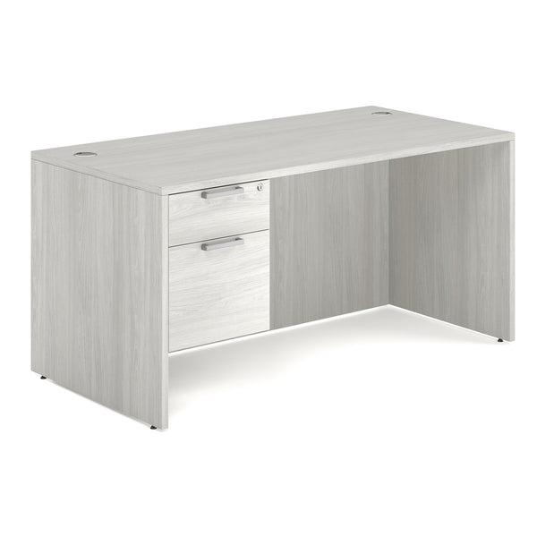 OfficeSource OS Laminate Single 3/4 Pedestal Desk - 60" x 30" (SGLHDOS103)