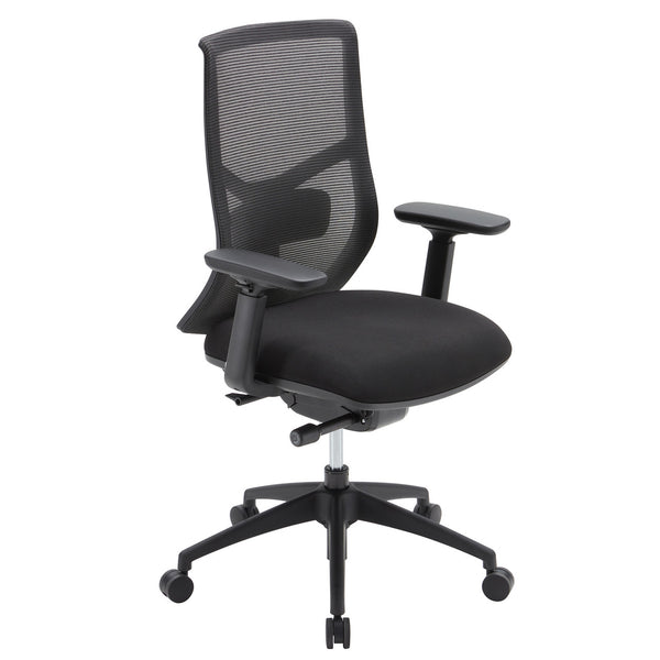 OfficeSource Starlight High Back Luxe Task Chair with Black Frame and Seat Slider (OSTW8008)