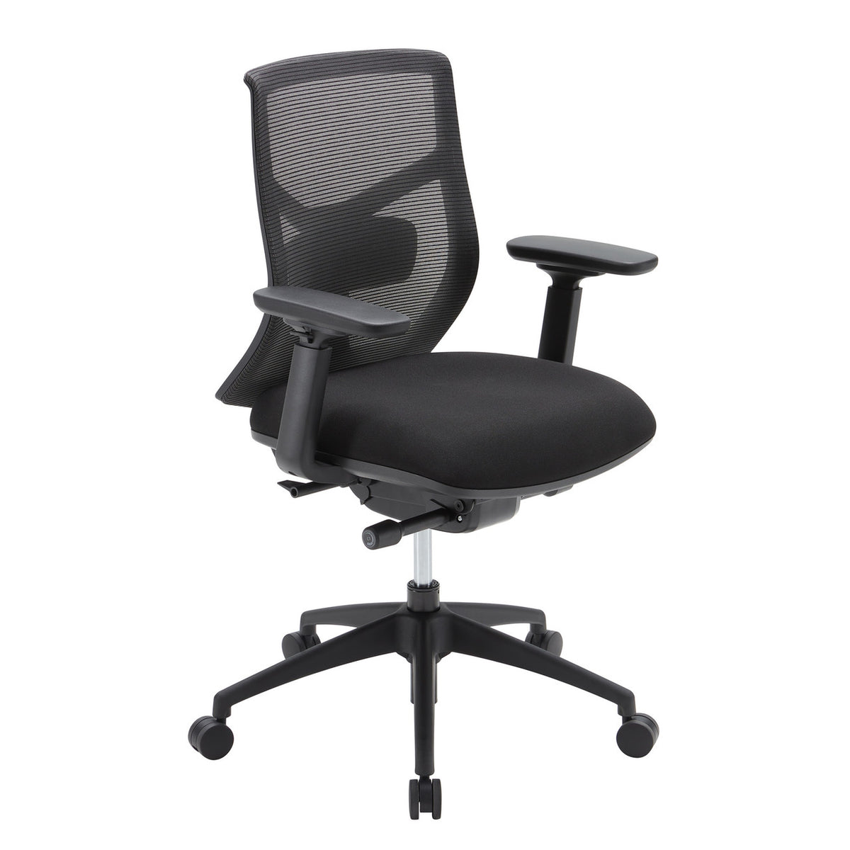OfficeSource Starlight Mid Back Luxe Task Chair with Black Frame and Seat Slider (OSTW8005)