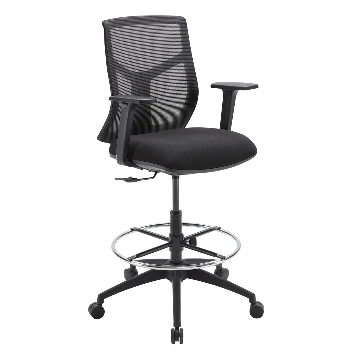 OfficeSource Starlight Mid Back Stool with Black Frame (OSST7007)