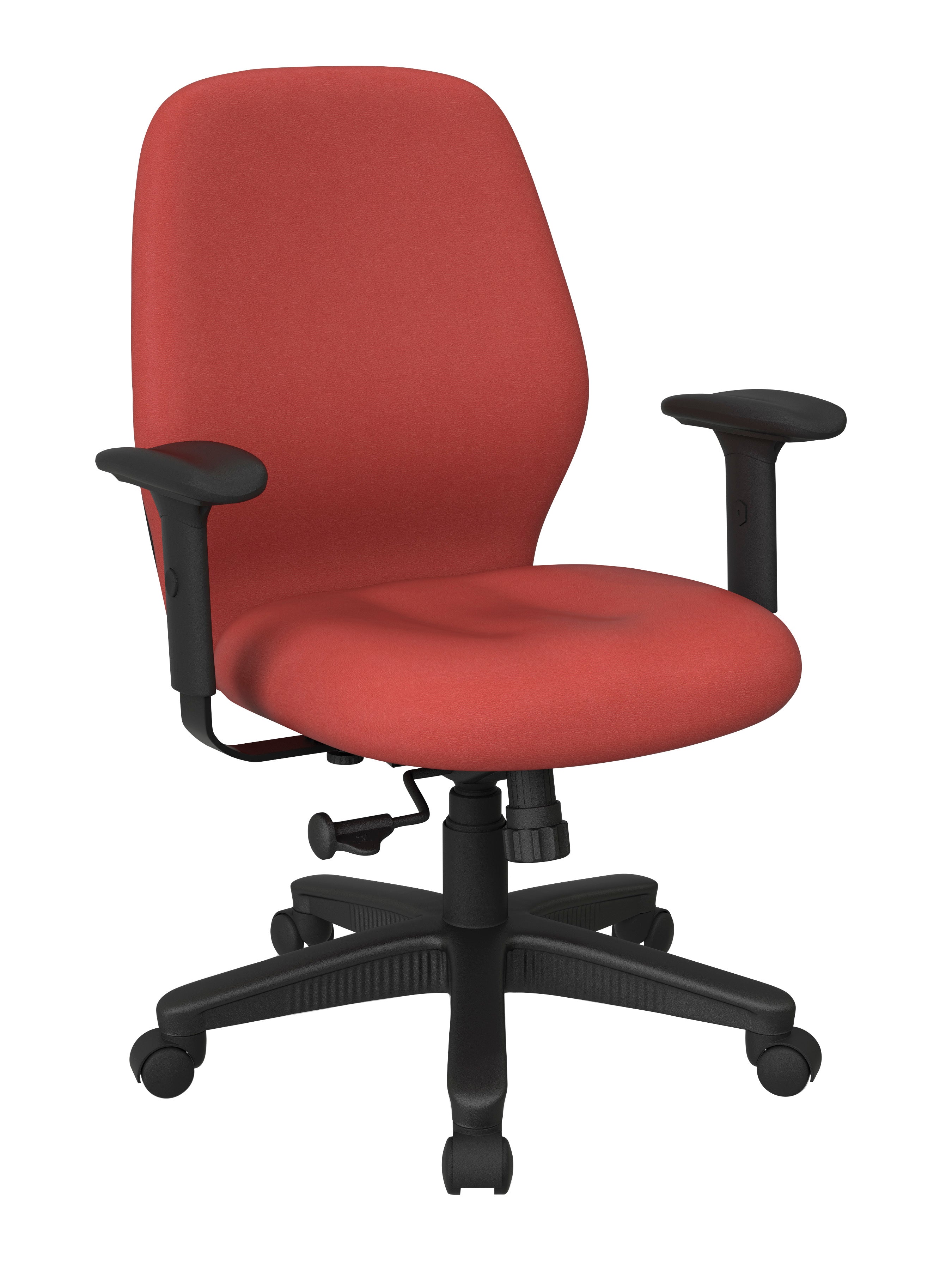 Mid Back 2-to-1 synchro Tilt Chair with 2 -Way Adjustable Soft padded Arms