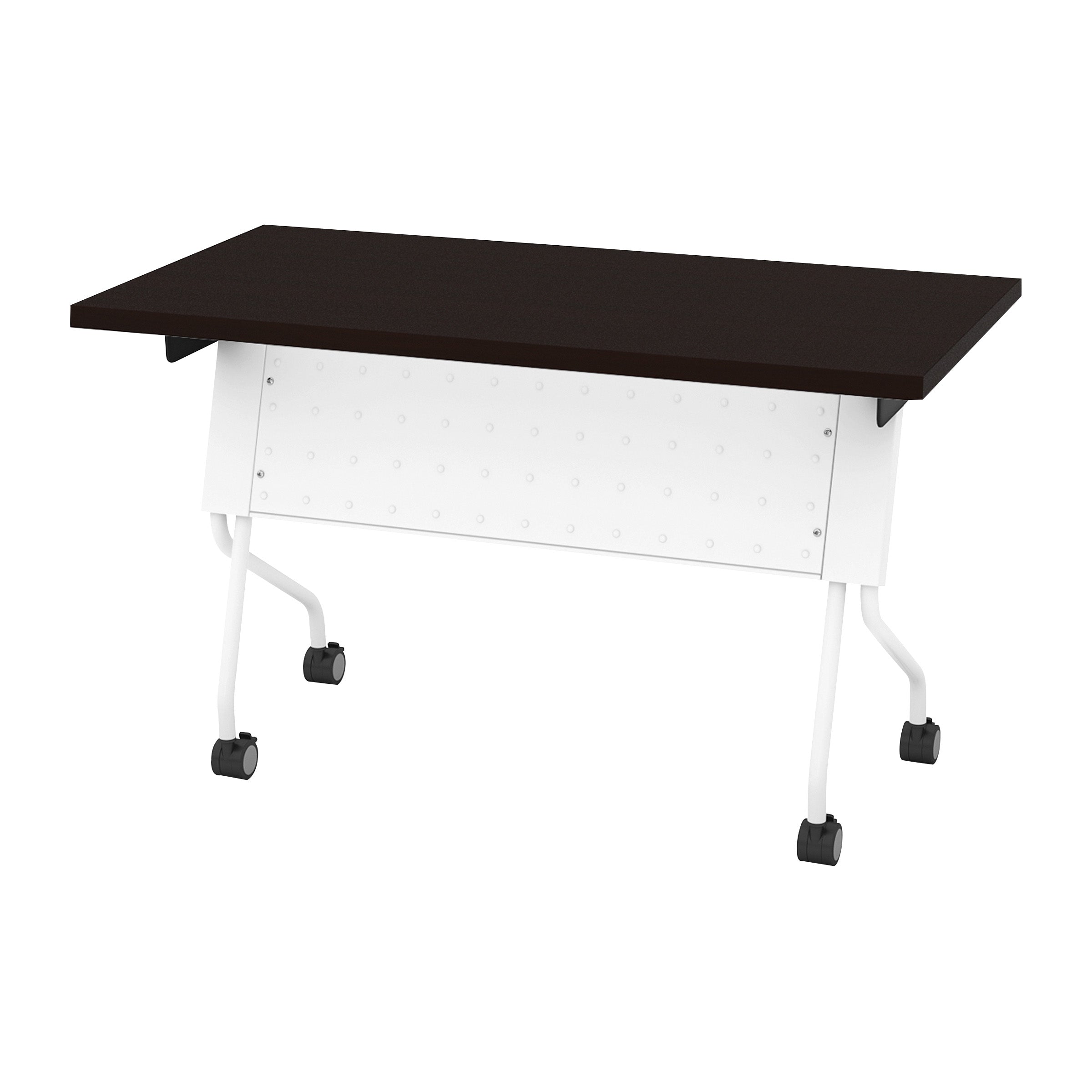 4' White Frame with Espresso Top