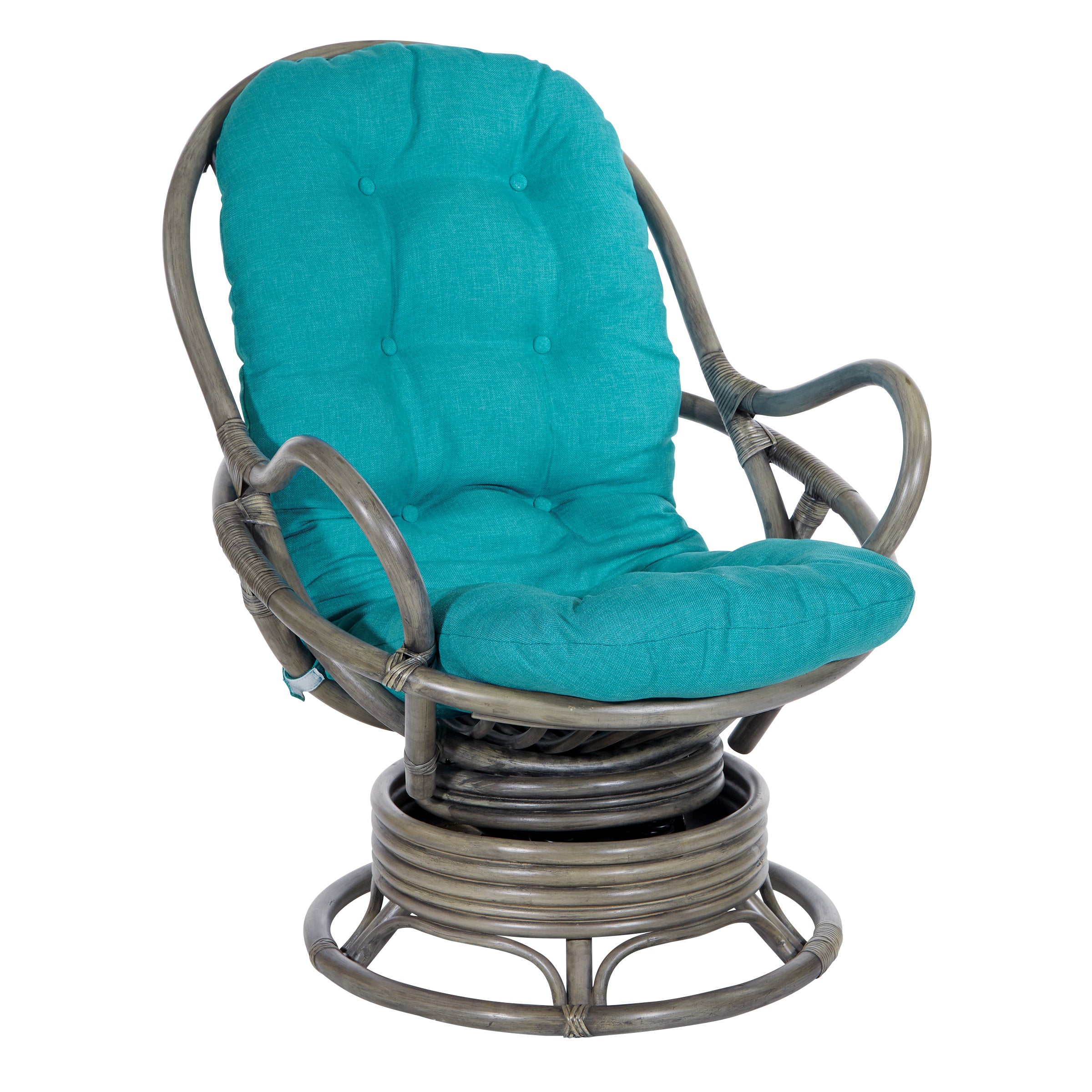 Tahiti Rattan Swivel Rocker
