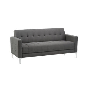 N9NE Hagen Mid-Century Three-Seat Sofa 73" W, Slate Fabric (9073)
