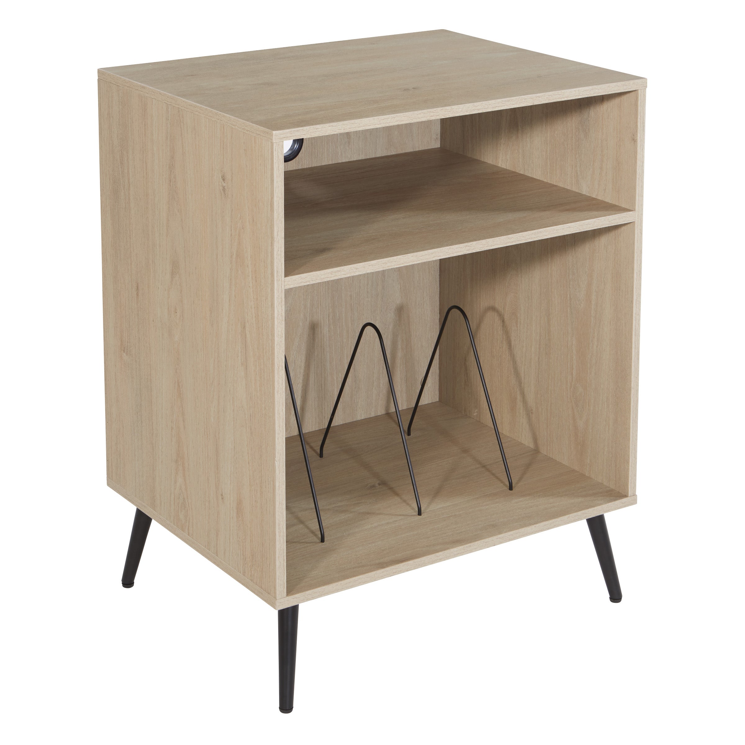 Retro Record Player Stand w/ Album