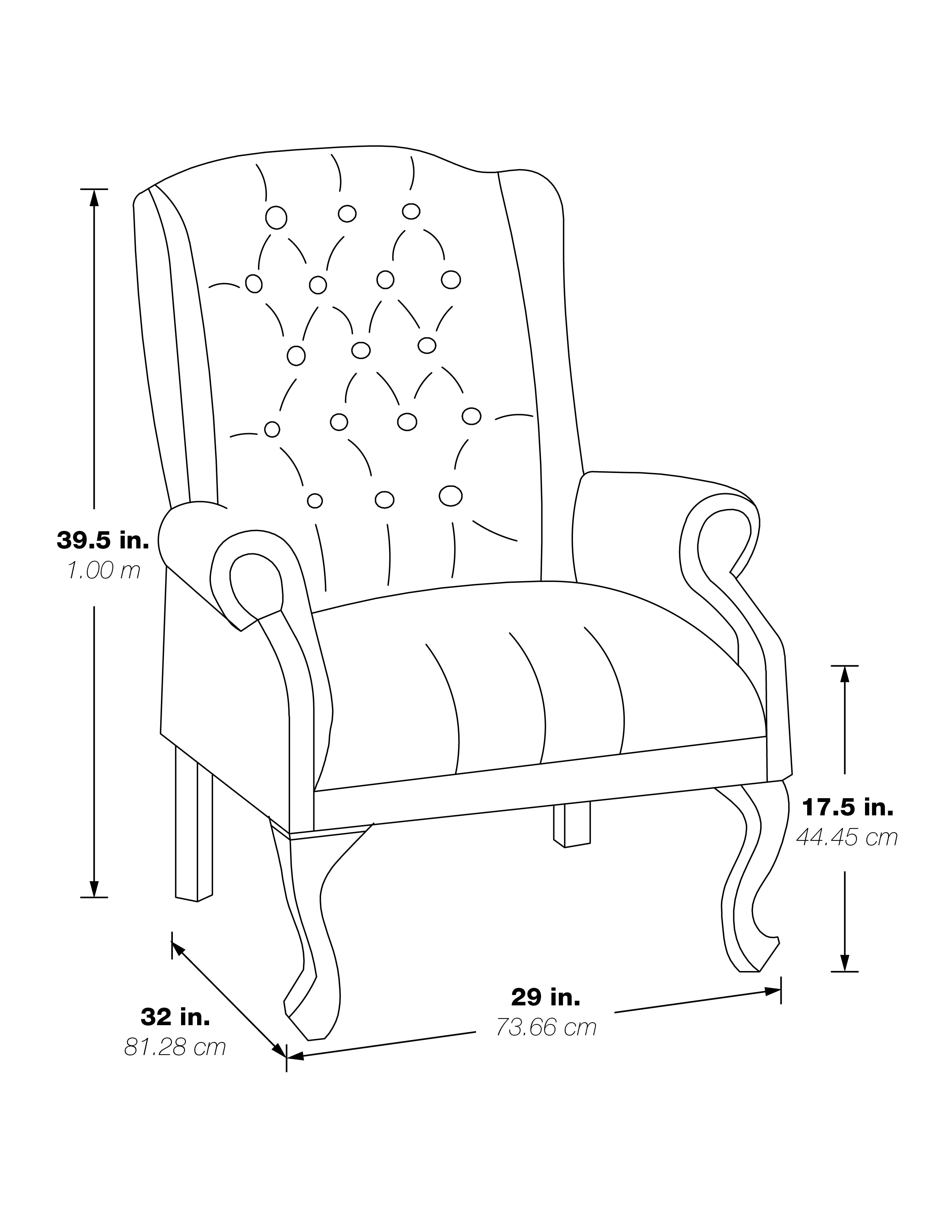Traditional Queen Anne Style Chair