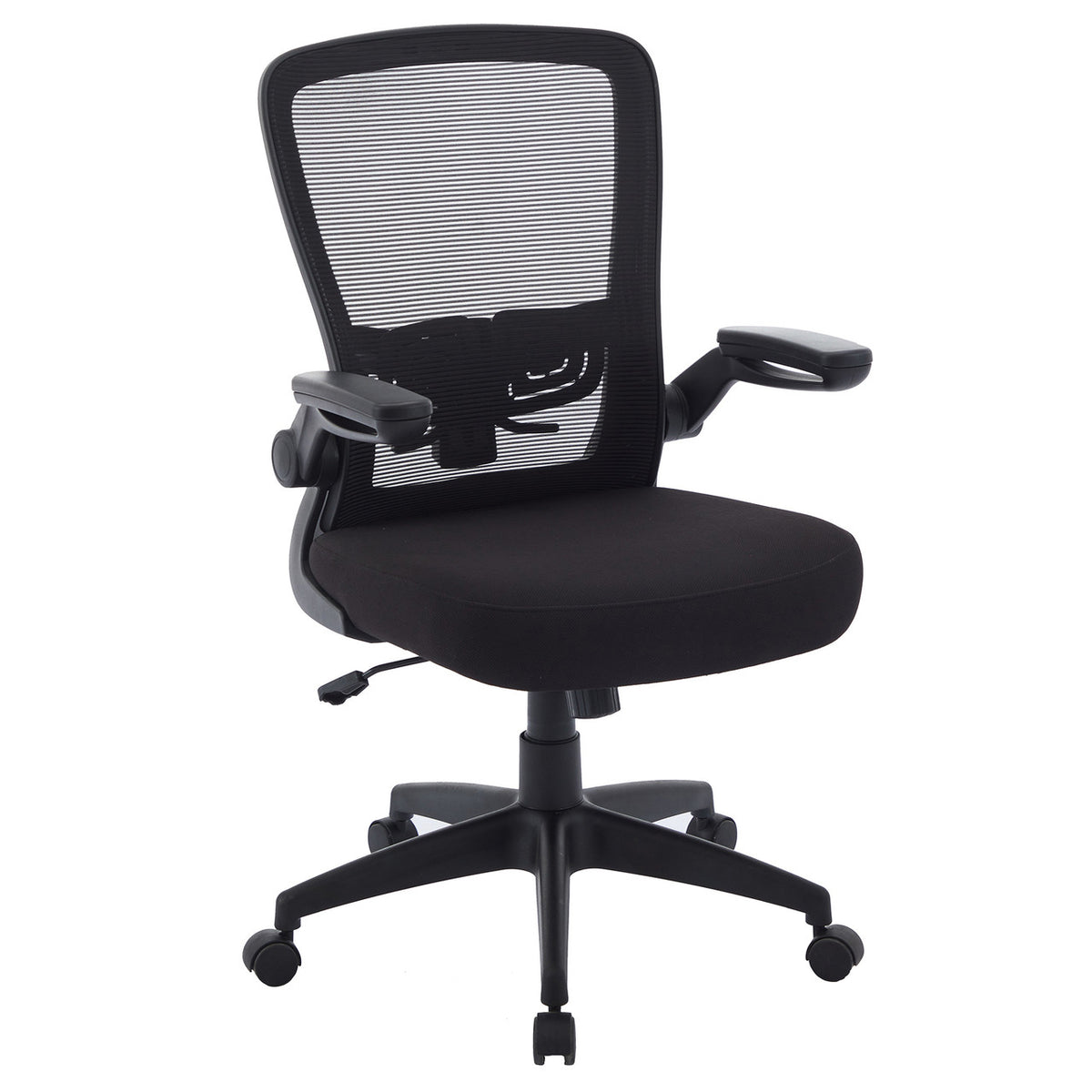 OfficeSource Finn Flip Arm Mesh Back Task Chair with Black Frame (OSTW8017)