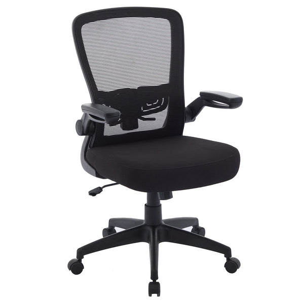 OfficeSource Finn Flip Arm Mesh Back Task Chair with Black Frame (OSTW8017)