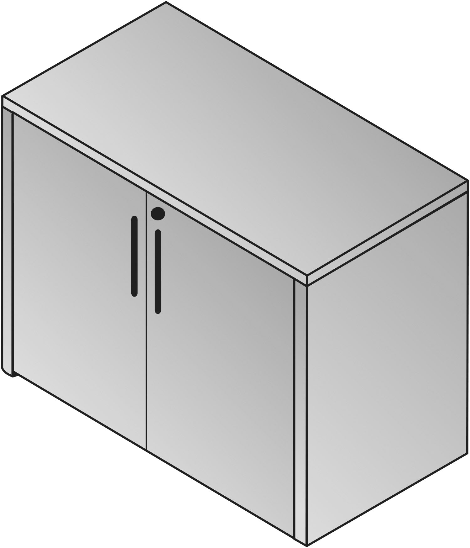 Napa 2-Door Storage Cabinet 35.5X22