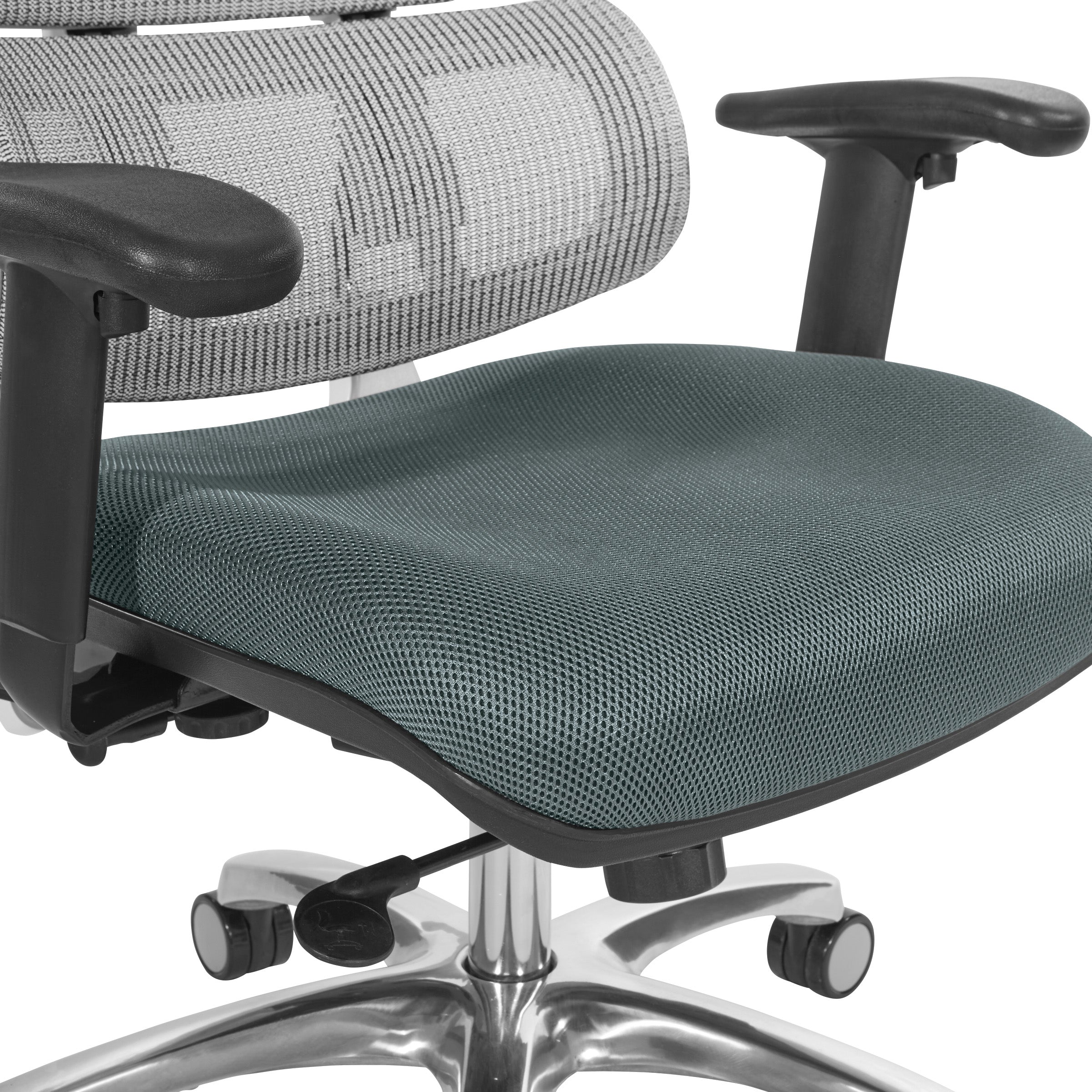 White Vertical Mesh Chair