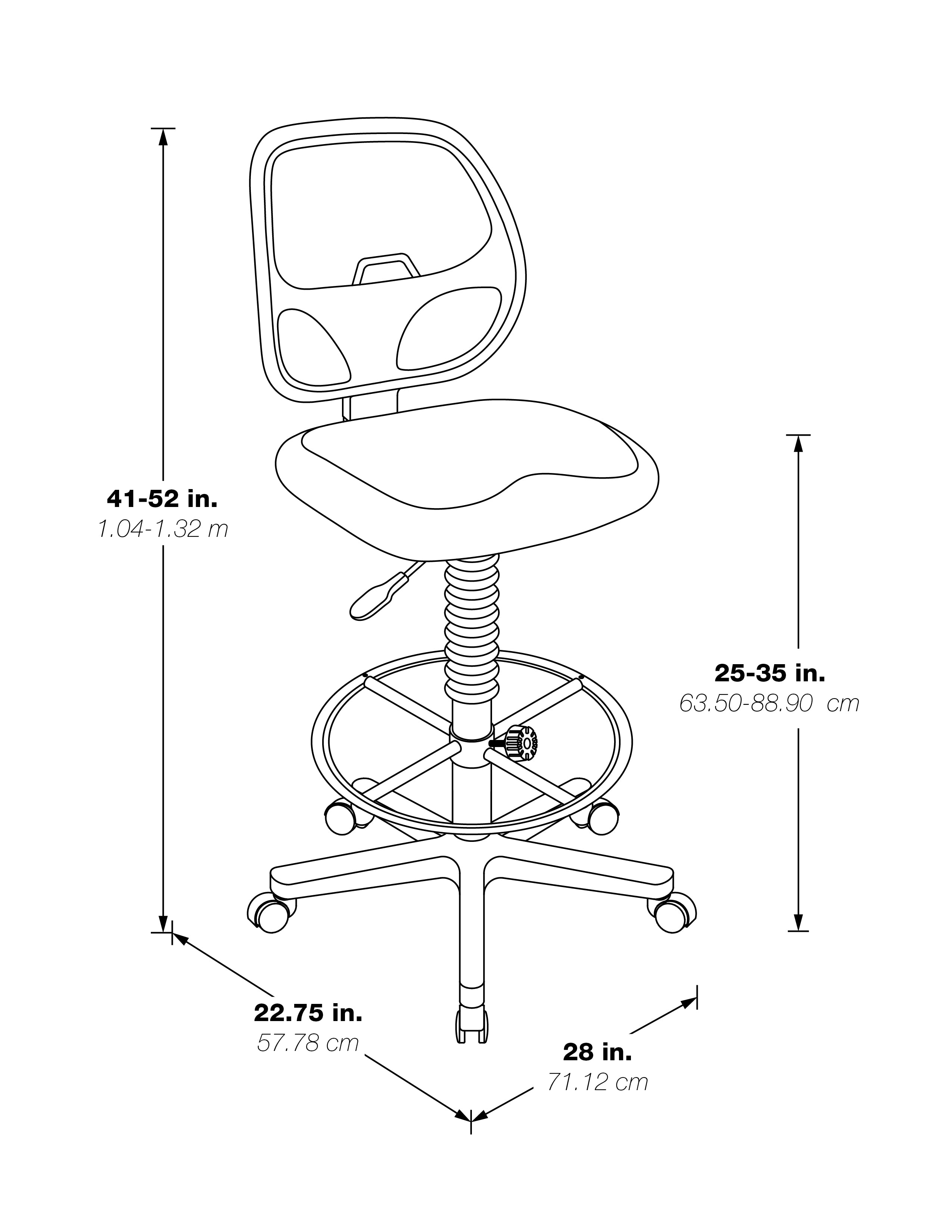 Deluxe Mesh Back Drafting Chair