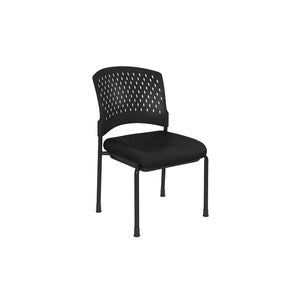 N9NE Arc Heavy-Duty Armless Stacking Chair, Black (3220TG)