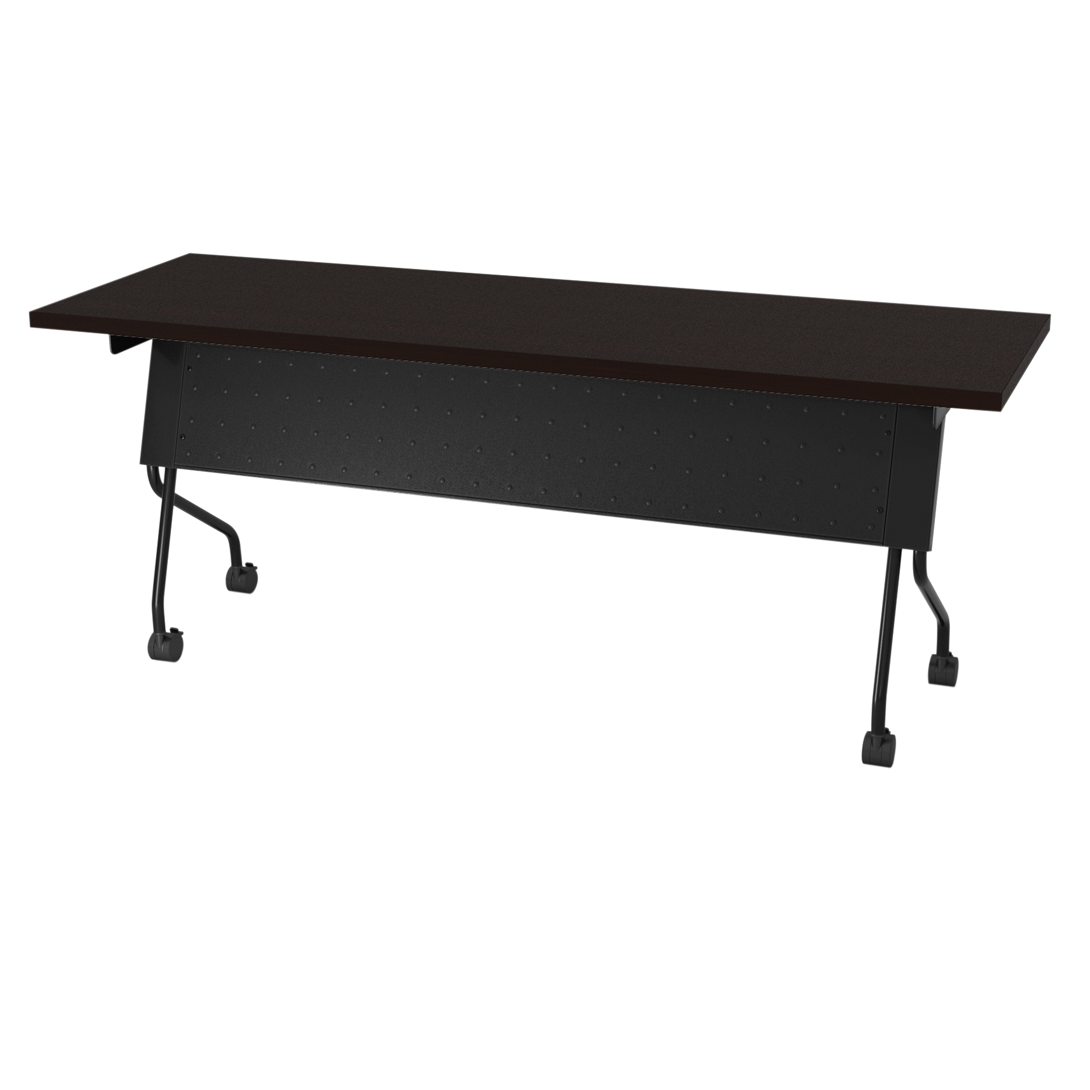 6' Black Frame With Espresso Top