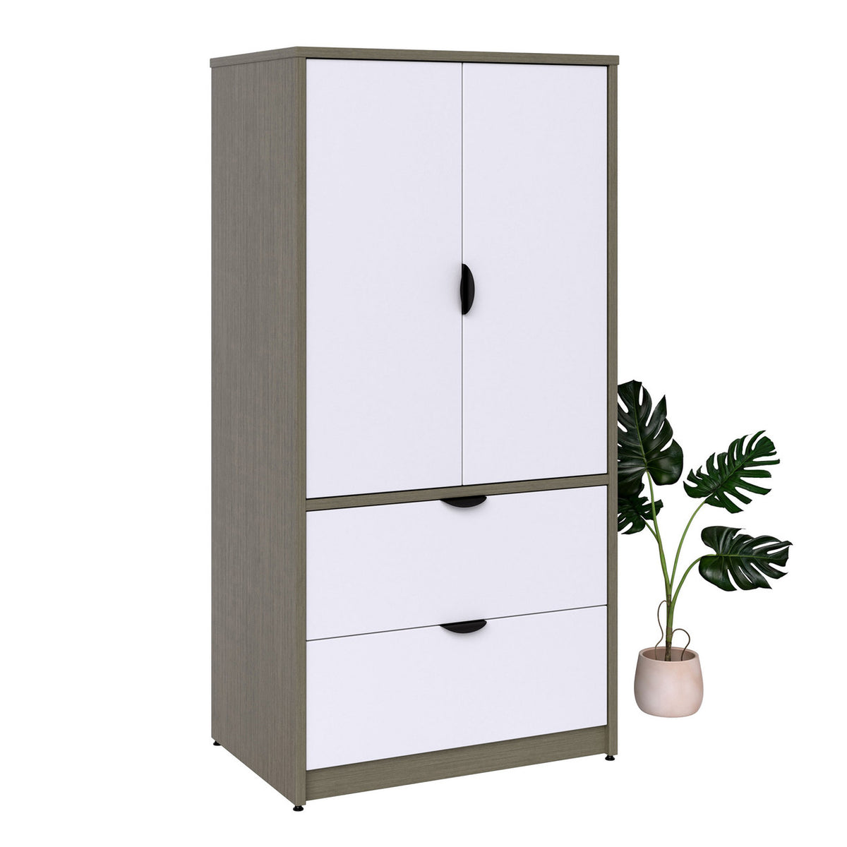 Candex 2 Drawer Lateral 2 Door Storage with Locks - 36"W x 20"D