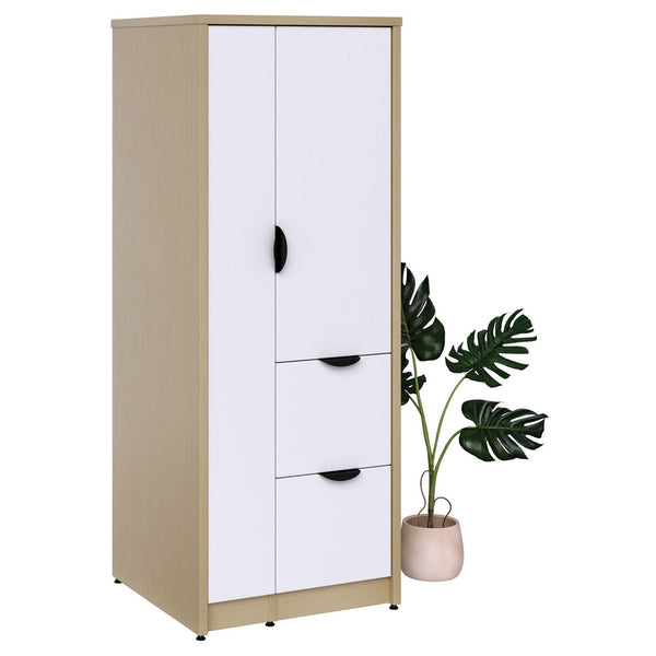 Candex Component Series Storage Wardrobe with Dual File Storage - 24"D x 65"H