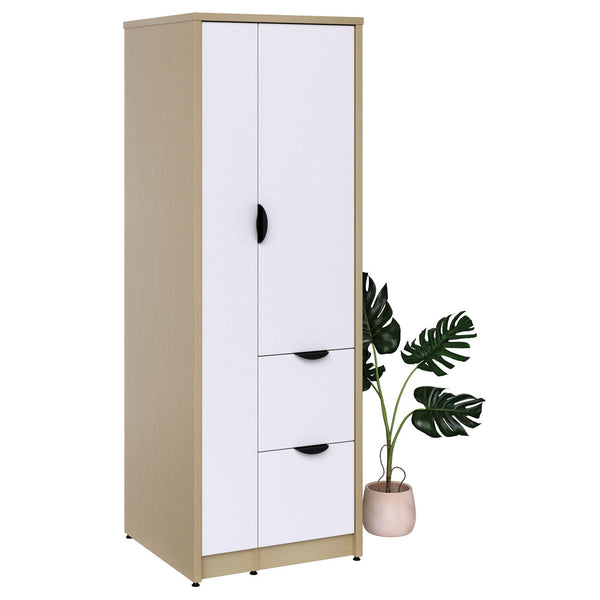Candex Component Series Storage Wardrobe with Dual File Storage - 24"D x 72"H