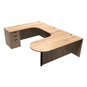 N9NE Classic Laminate Bullet U-Station 71" x 102" (CLAUD1006) - Aspen / Left