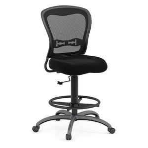 N9NE Spice! Armless Mesh Drafting Stool with Foot Ring (7851)