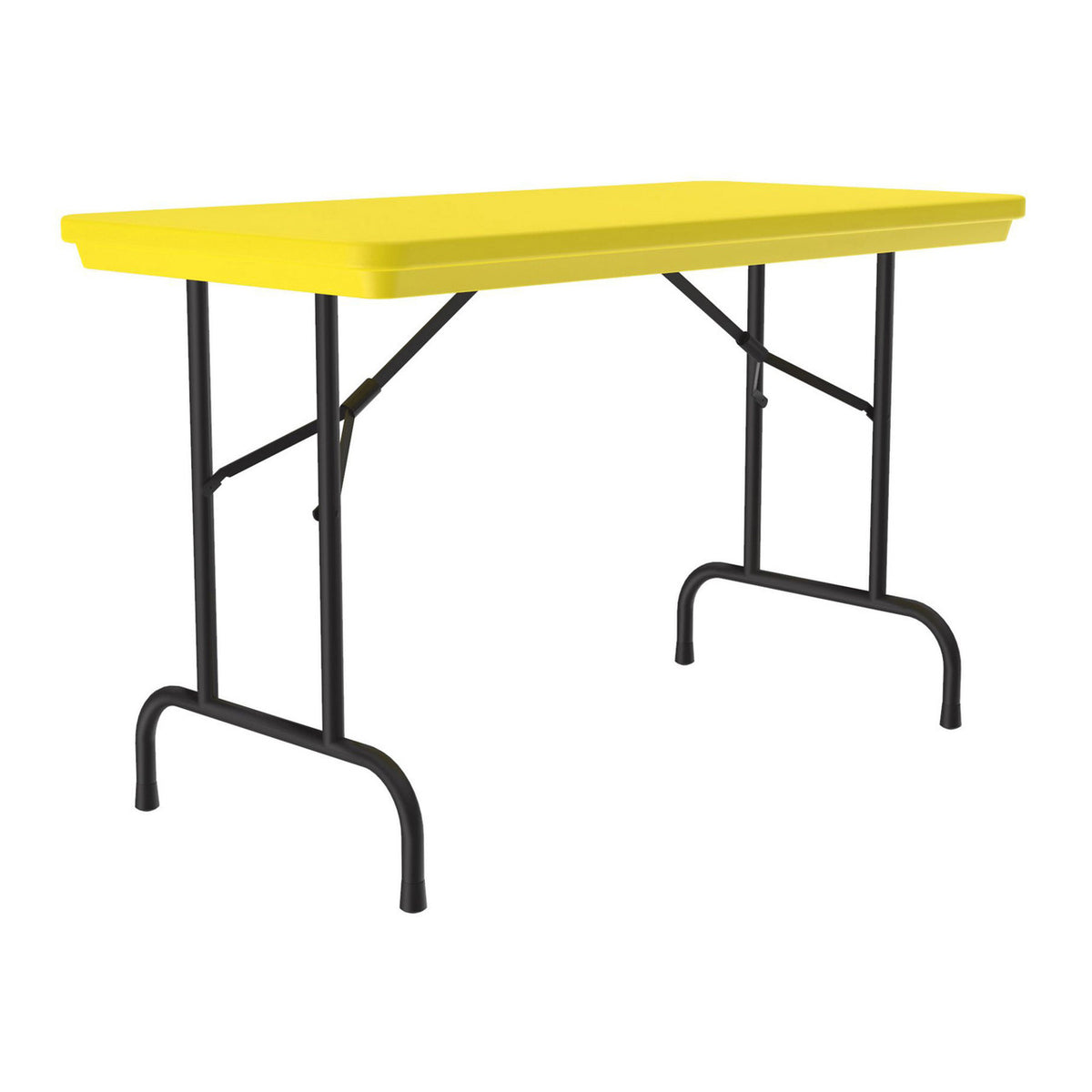 OfficeSource Colorful Blow Mold Folding Tables Fixed Height Blow Mold Table - 48" x 24" (R2448)