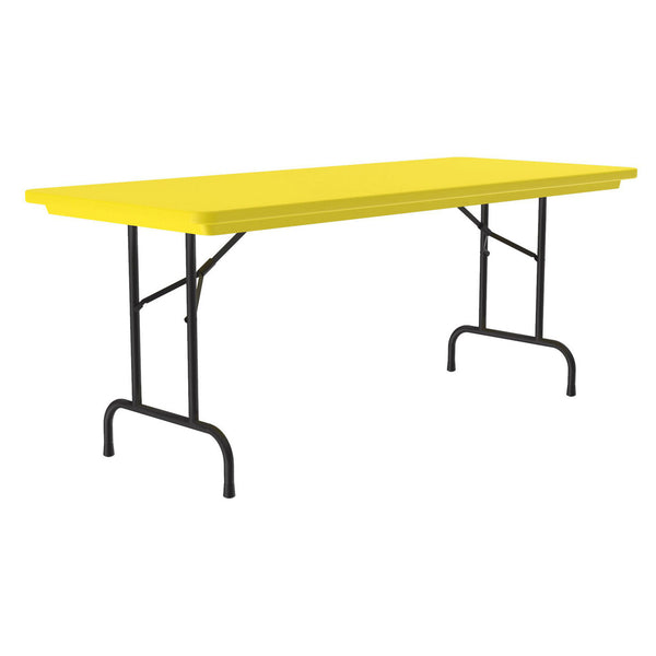 OfficeSource Colorful Blow Mold Folding Tables Fixed Height Blow Mold Table - 72" x 30" (R3072)