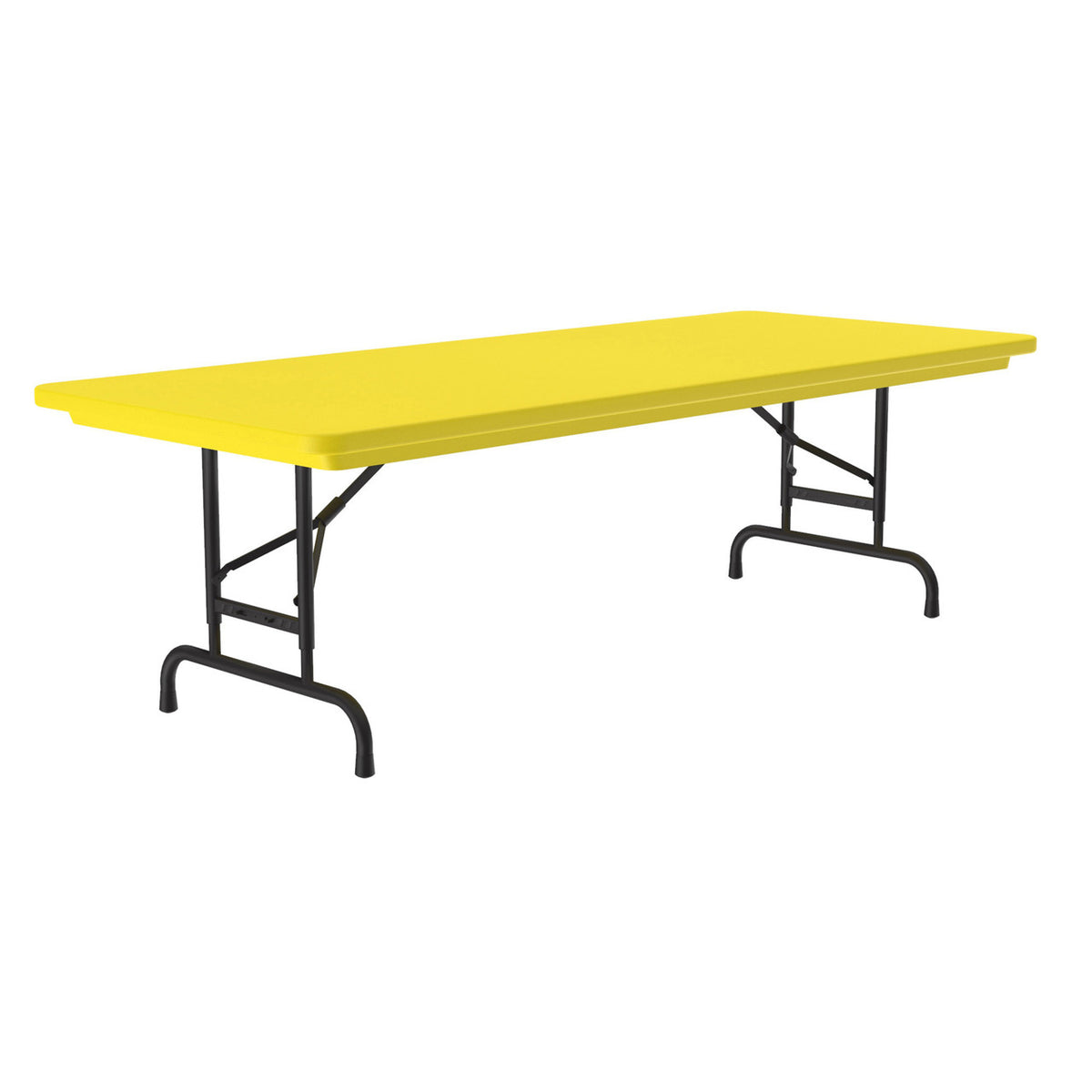 OfficeSource Colorful Blow Mold Folding Tables Adjustable Height Blow Mold Table - 60" x 30" (RA3060)