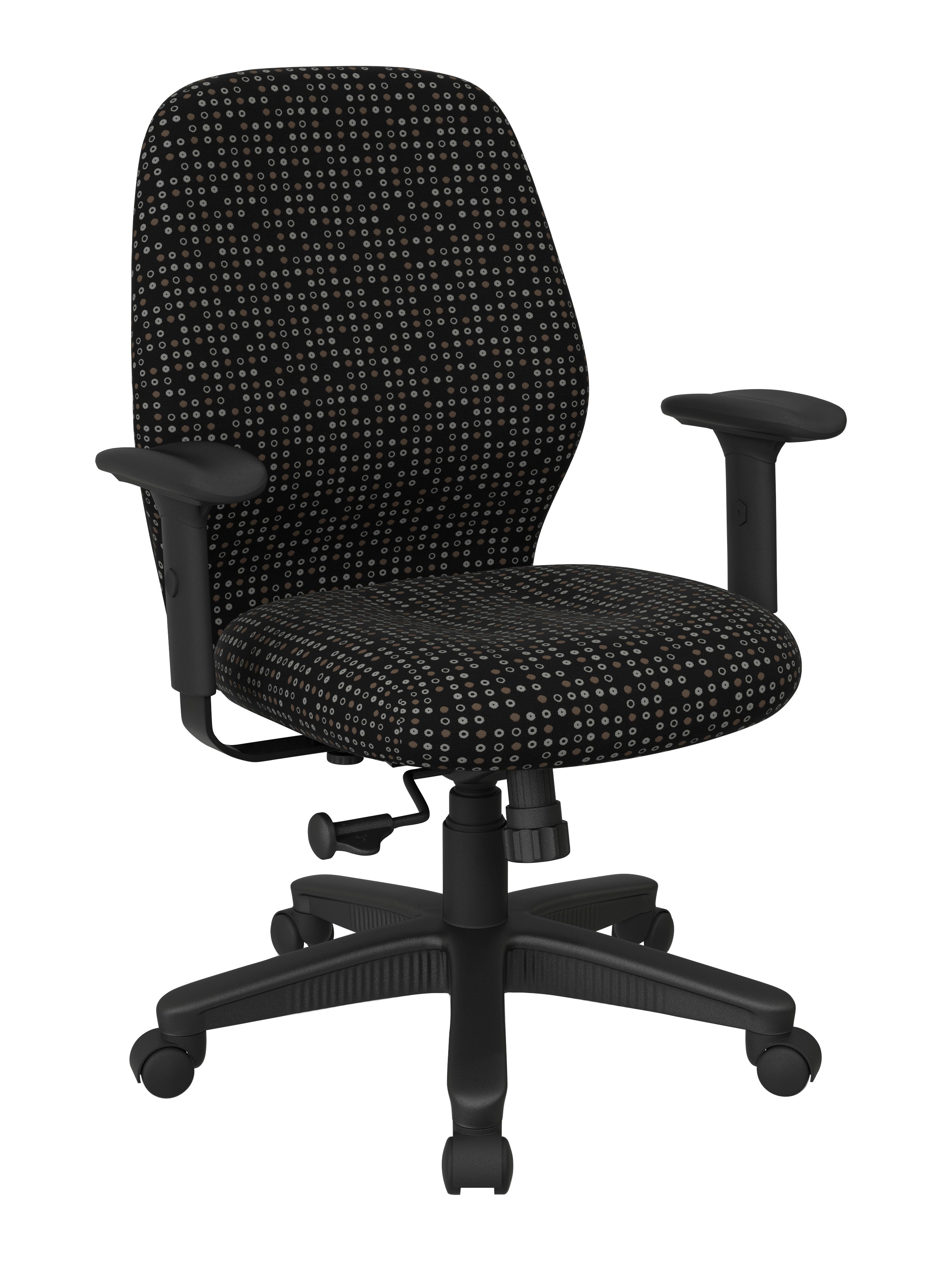 Mid Back 2-to-1 synchro Tilt Chair with 2 -Way Adjustable Soft padded Arms