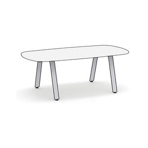 N9NE Arena Conference Table with Signature Metal VA Legs, 6'-20'